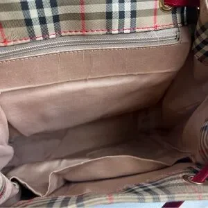 Burberry | Bags | Burberry Red And Cream Backpack With  display picture 1